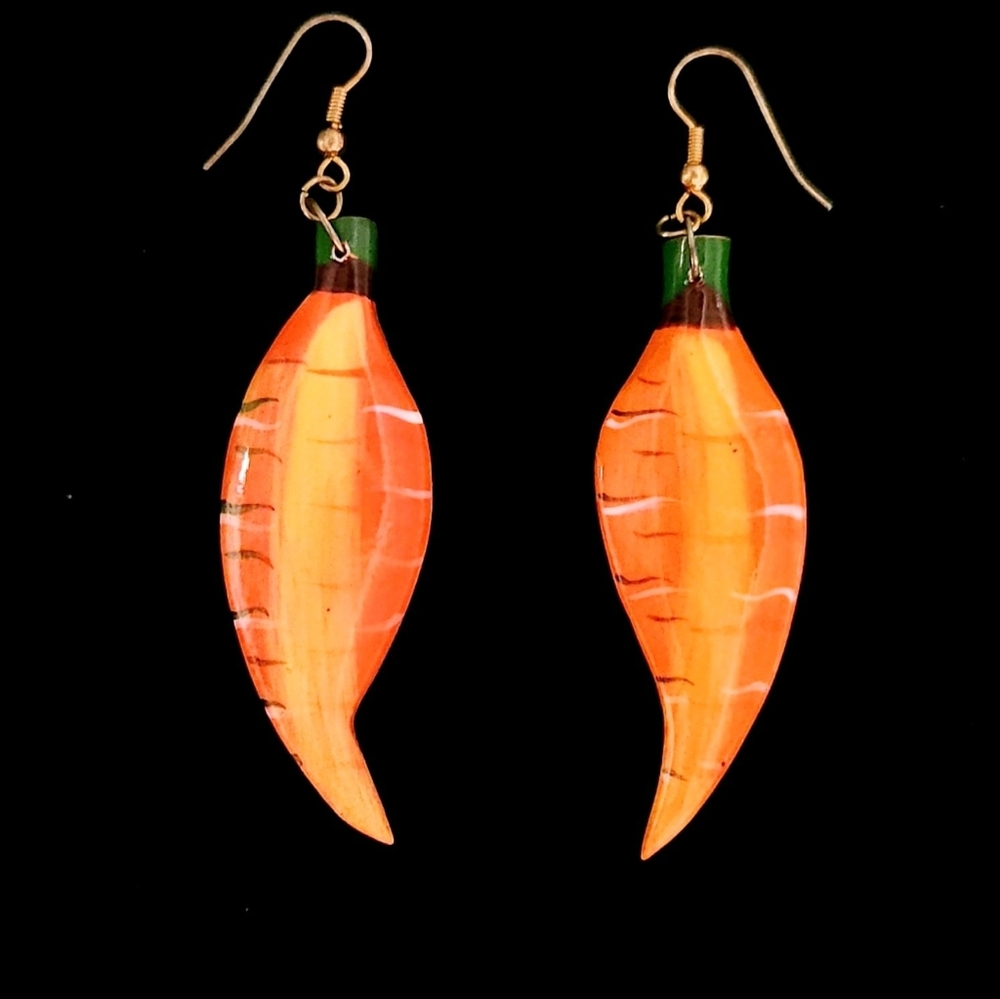 Quirky Carrots Dangle Earrings